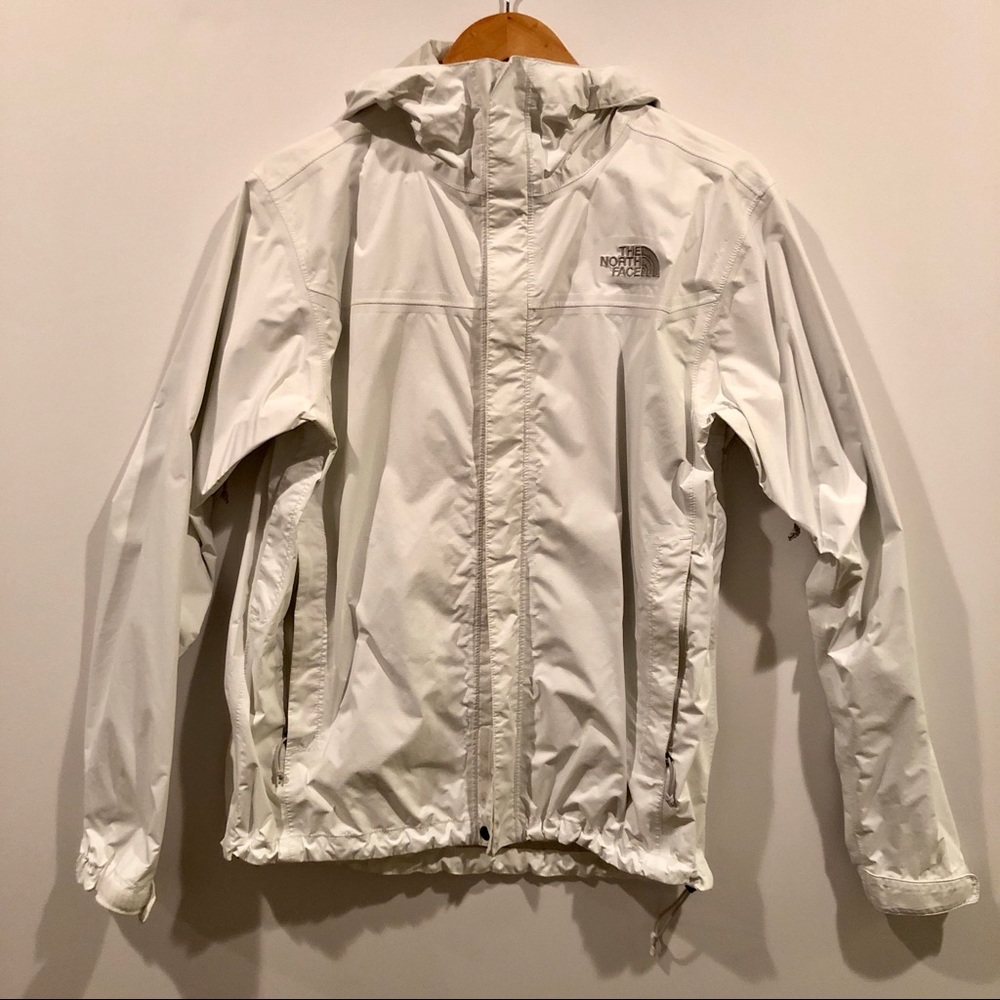 North Face White Rain Jacket